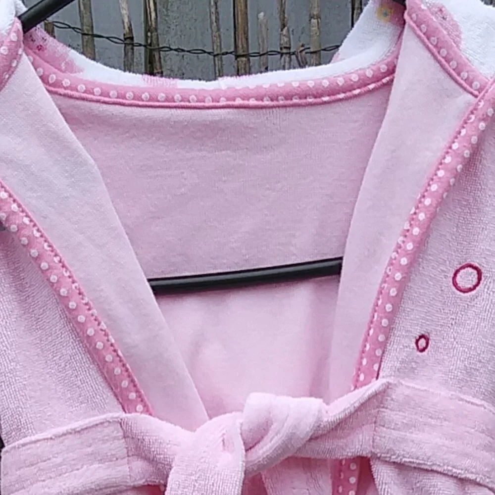 Baby Girl Carter's Pink Terry Hooded Robe - 0-9M